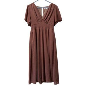Baltic Born Brown Midi Dress